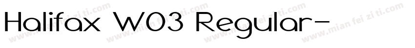 Halifax W03 Regular字体转换